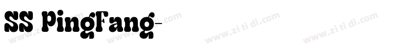 SS PingFang字体转换